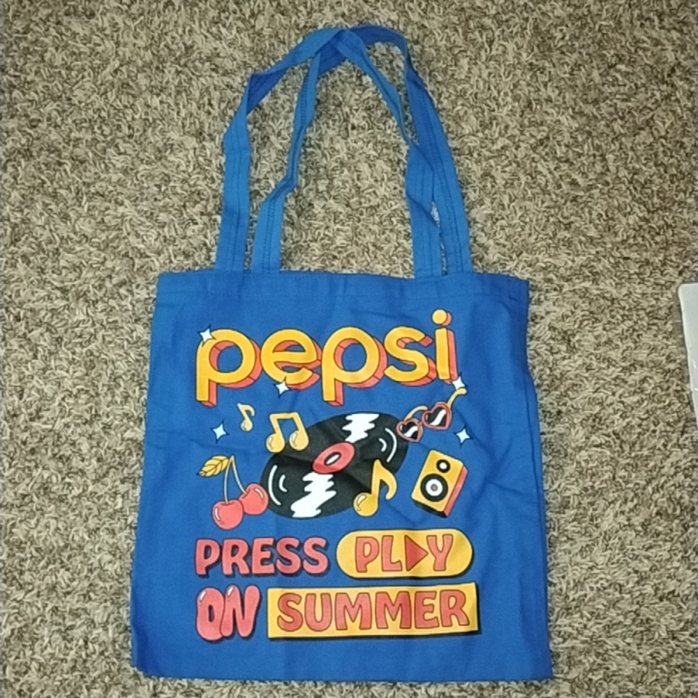 Pepsi ‘Press Play On Summer’‎ Multi-Color Cotton Canvas Tote